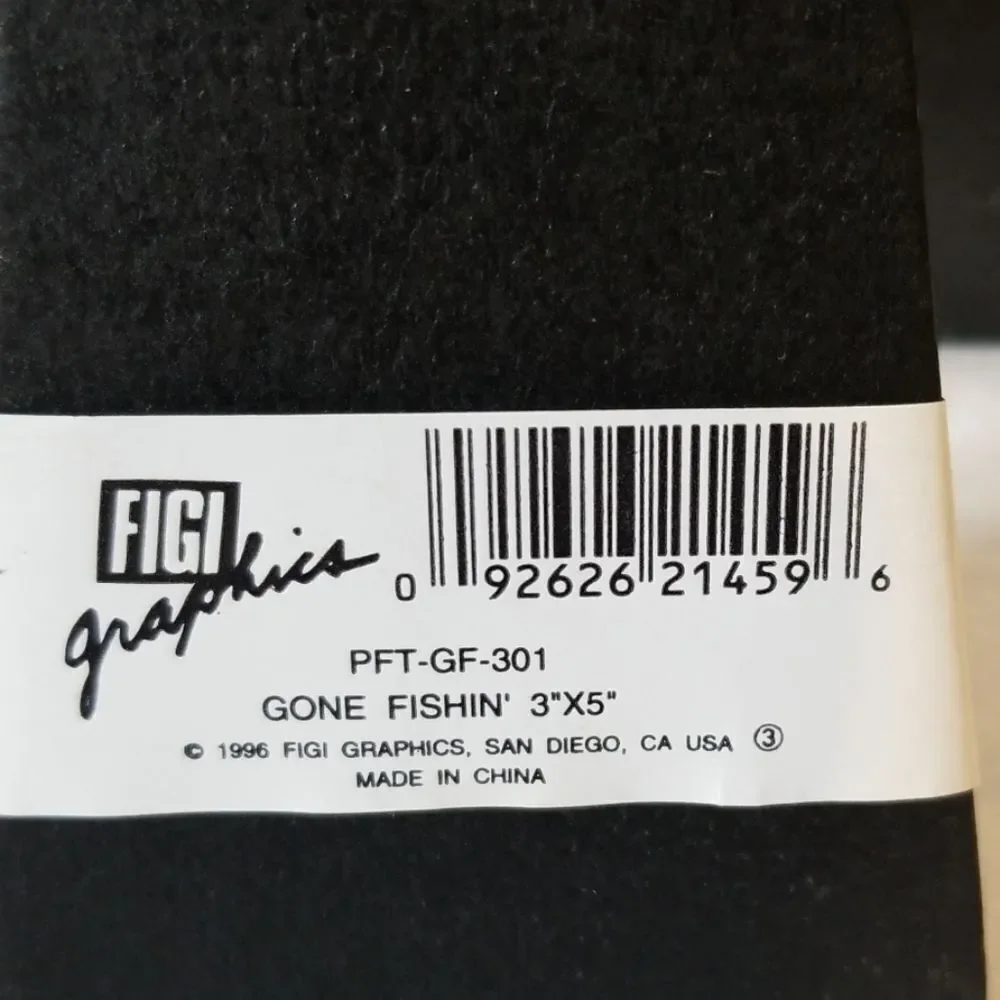 **NWT**‎ Figi Graphics Gone Fishin' 3D Photo Frame